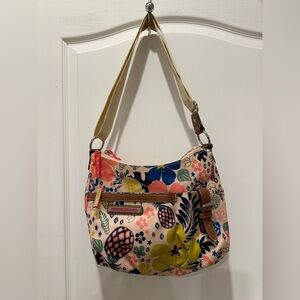 Floral Print Shoulder Bag with Adjustable Strap